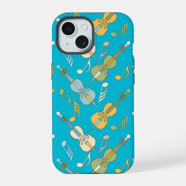 Capas para iPhone / iPad com Violoncelos e Notas M (Verso)
