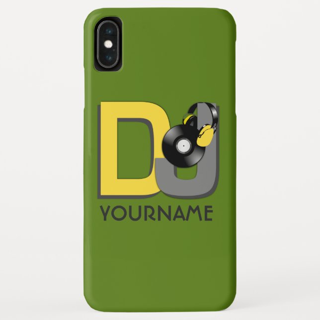 Capas personalizadas de cores e monogramas do DJ (Verso)