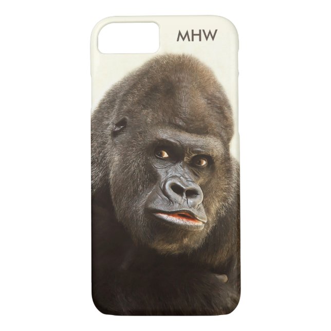 Capas personalizadas de monograma do Funny Gorilla (Verso)