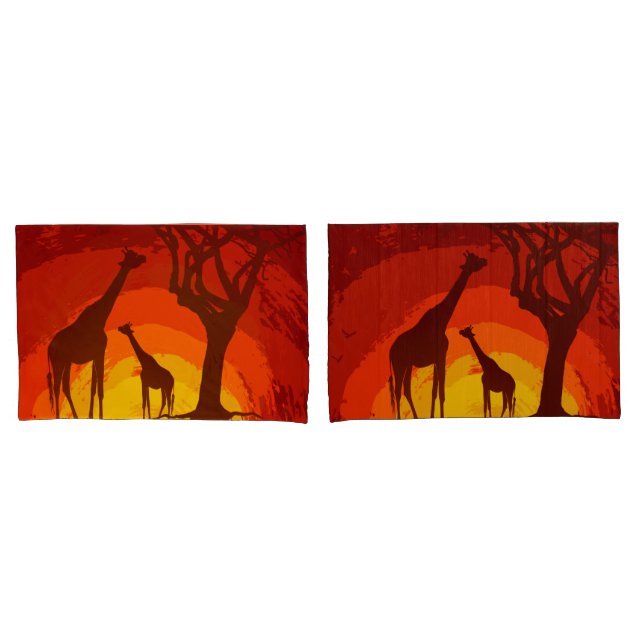 Capas Personalizado Africano Safari Giraffe S (Frente - conjunto)