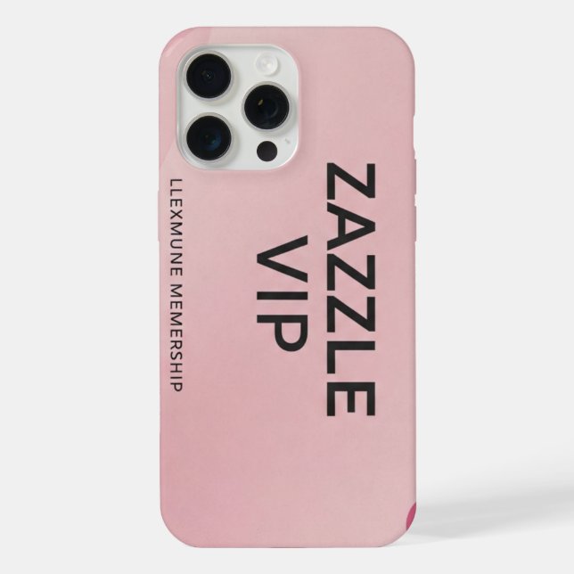 capas rosa Zazzle VIP (Verso)