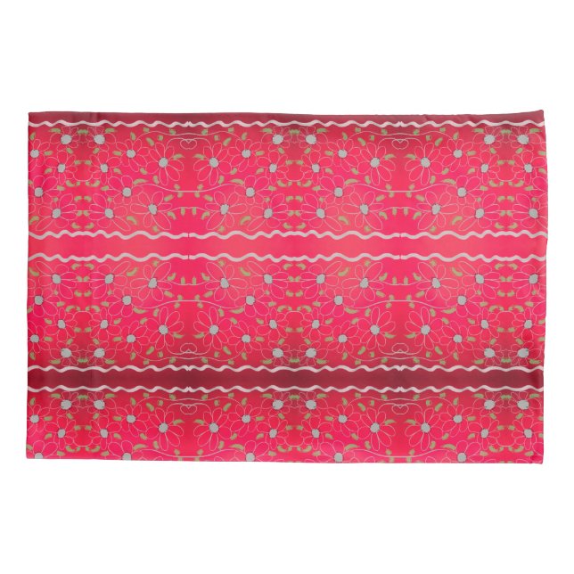 Capas travesseiros Com Cinza E Fuschia Rosa (Verso)