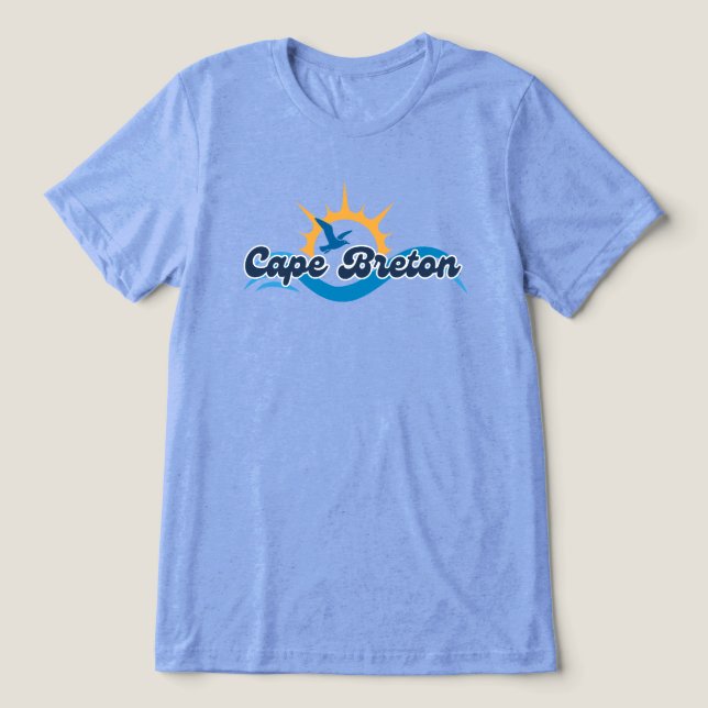 Cape Breton Gaivota e Onda Tee (Design frontal)