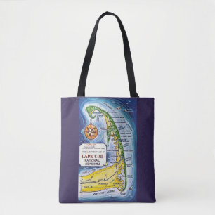 Cape Cod Seashore Shoulder Tote