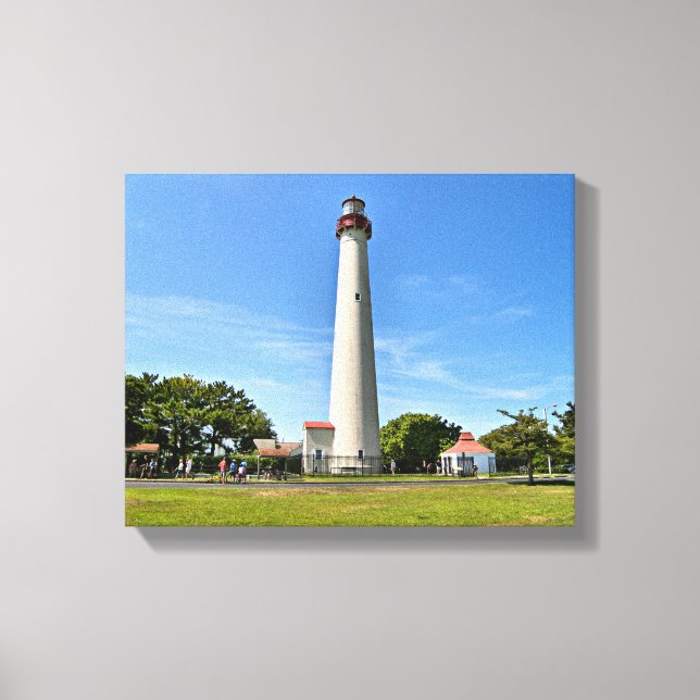 Cape May Lighthouse, Canvas de Nova Jersey (Frente)