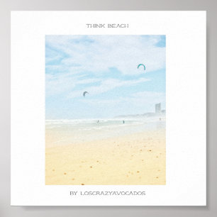 Cape Town Think Beach Ocean Poster