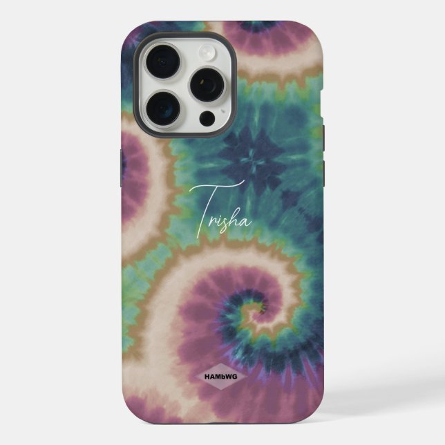 Capinha de Celular com Design Tie Dye (Verso)