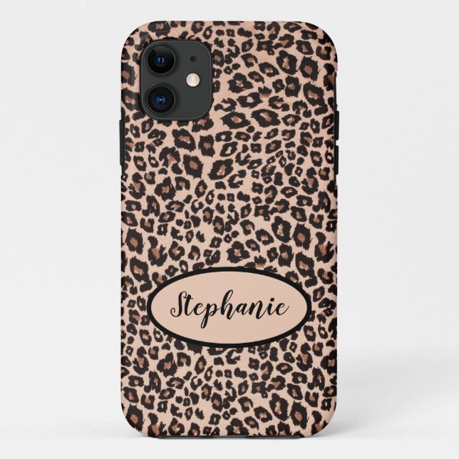 Capinha de Celular com Estampa de Leopardo Persona (Verso)