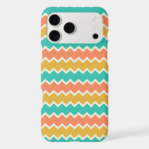 Capinha de Celular com Padrão de Chevron Colorido
