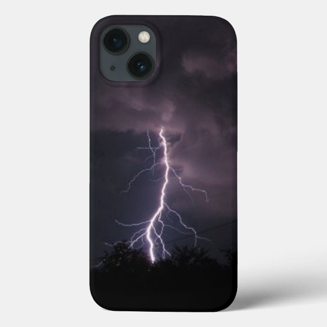 Capinha de iPad Relâmpago no Céu Noturno (Verso)