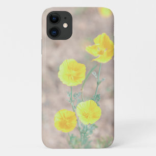 Capinha de iPhone 11 Flores Amarelas Verde Claro P