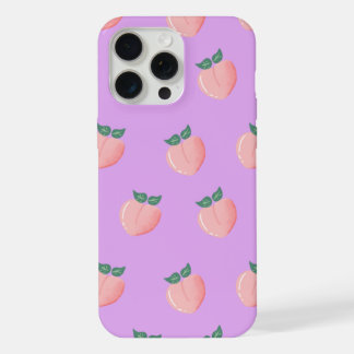 capinha de iphone 15 pro max com padrão de pêssego