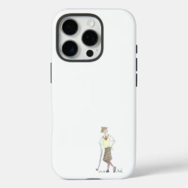 Capinha de iPhone 16 Pro Vintage Golfer
