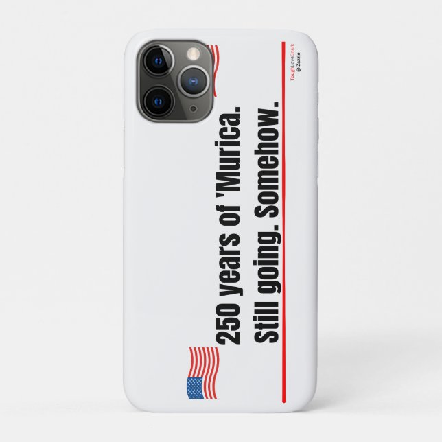 Capinha de iPhone 250 anos de 'Murica ainda indo (Verso)