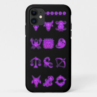 Capinha de iPhone 5 com Signos do Zodíaco Roxo