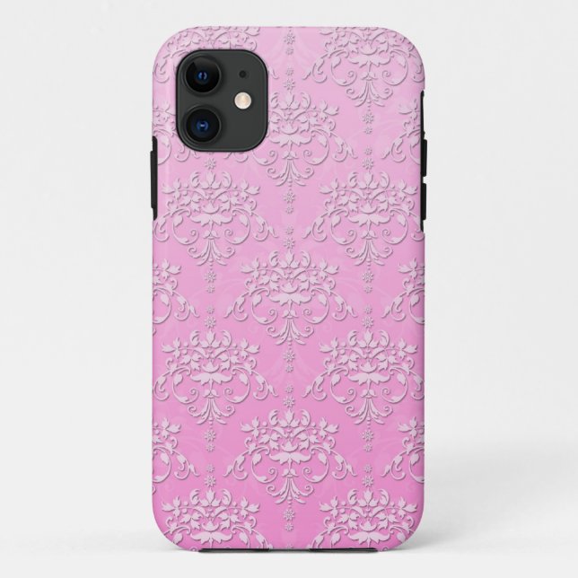 Capinha de iPhone 5 Rosa Floral Afeminado (Verso)