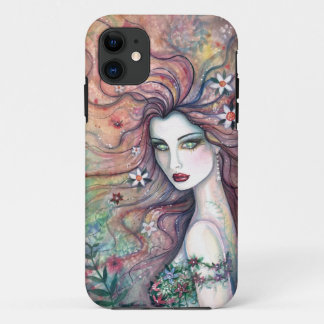 Capinha de iPhone Arte Fantasia Fada Deusa das Flo