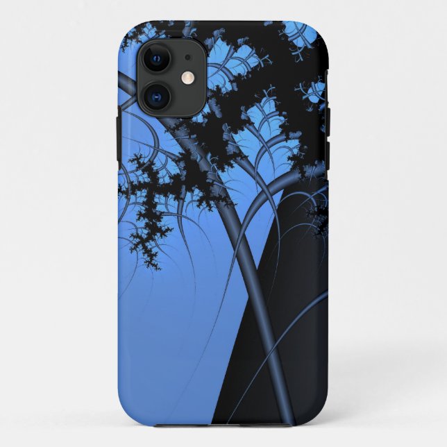 capinha de iphone azul e prata (Verso)