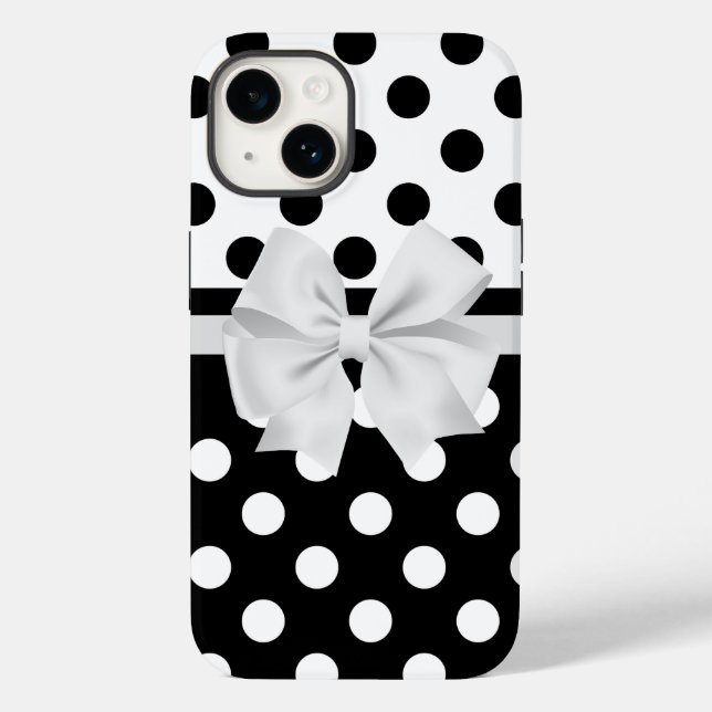 Capinha de iPhone Case-Mate com Pontos Pretos e Br (Verso)