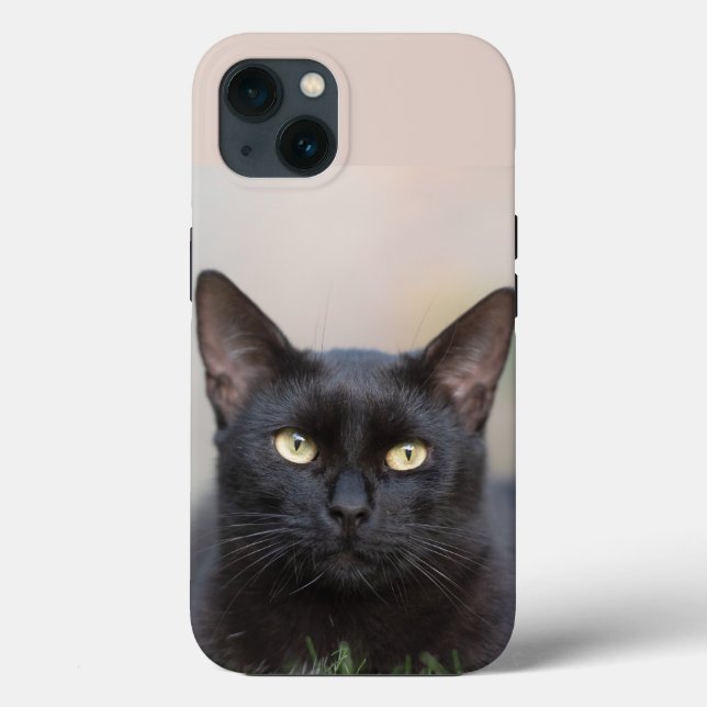 capinha de iPhone Case-Mate gato preto (Verso)