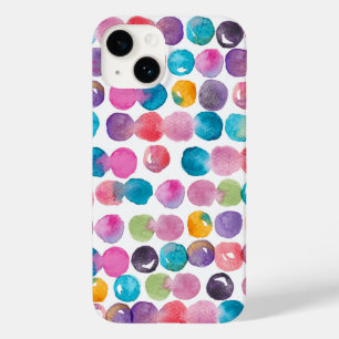 Capinha de iPhone com Aquarela Brilhante – Abstrat