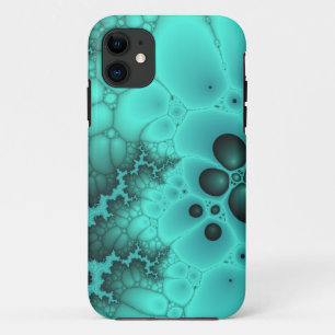 capinha de iphone com espuma turquesa