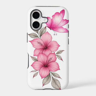 capinha de iphone com flores rosa