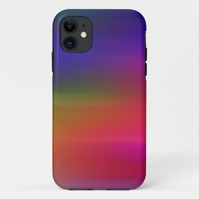 capinha de iphone com textura de arco-íris (Verso)