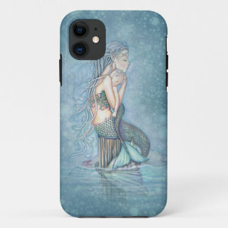 Capinha de iPhone de Arte Fantasia de Sereia Mãe e