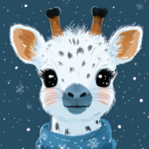 Capinha de iPhone / iPad Girafa de Inverno Charm