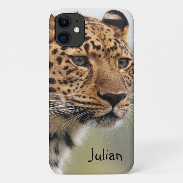 Capinha de Iphone Leopardo (Verso)