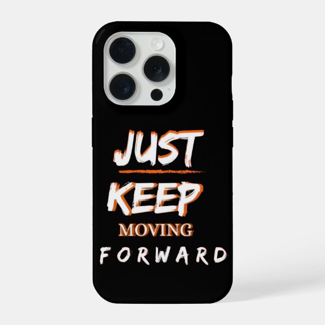 Capinha de iPhone Motivacional 'Continue se Movend (Verso)
