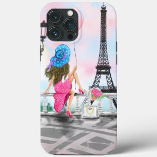 Capinha de iPhone Mulher em Paris Torre Eiffel