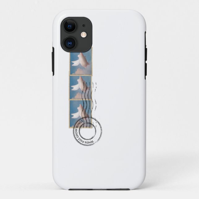 capinha de iphone porco voador (Verso)