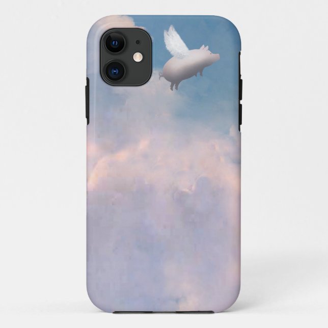 capinha de iphone porco voador (Verso)