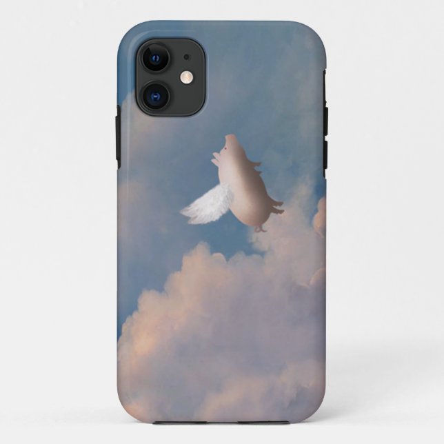 capinha de iphone porco voador (Verso)