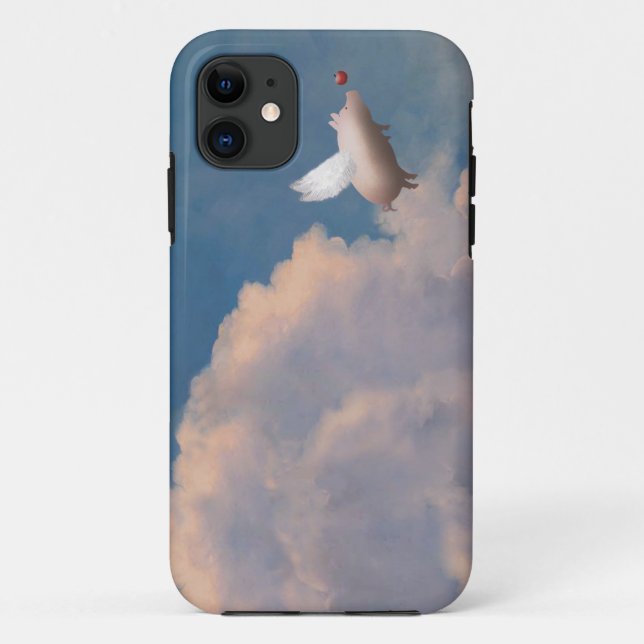 capinha de iphone porco voador (Verso)