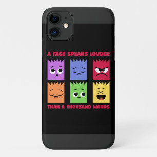 capinha de iphone rosto fala mais que mil palavras