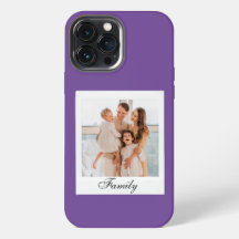 Capinha de iPhone roxa moderna personalizada vinta