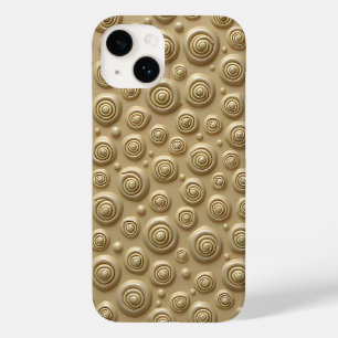 Capinha de iPhone Texturizada Bege com Design Espi