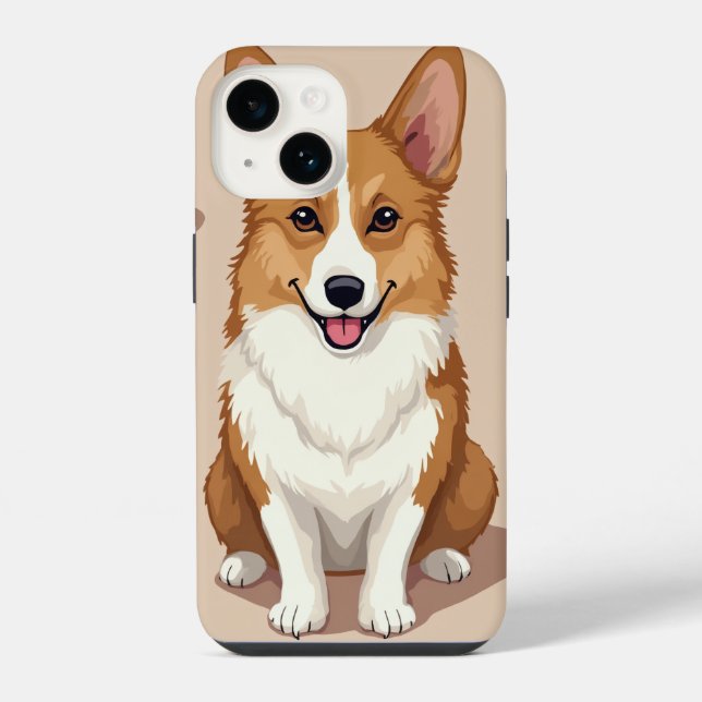 Capinha de iPhone Welsh Corgi (Verso)