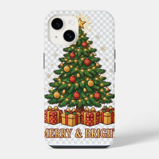 Capinha de Natal Alegre e Brilhante para iPhone