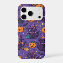 Capinha de Smartphone 17 Gato Preto Halloween