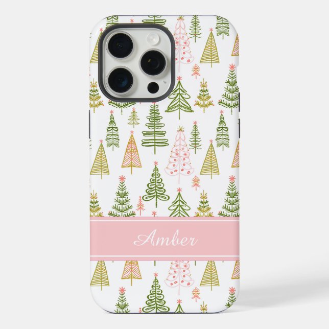 Capinha de Telefone Árvore de Natal Personalizada (Verso)