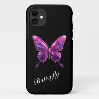 Capinha de Telefone Borboleta Rosa Y2K Cromo