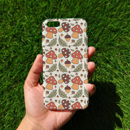 Capinha de Telefone Cogumelo e Bolota de Outono