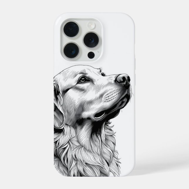 Capinha de Telefone com Arte de Linha Fina de Gold (Verso)