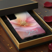 Capinha de telefone com flores personalizadas