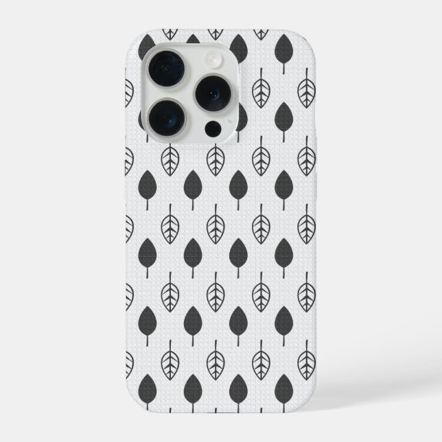capinha de telefone com folhas (Verso)