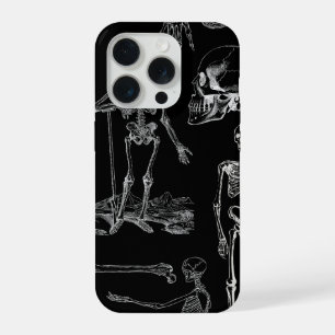 Capinha de telefone com ilustração de esqueleto vi